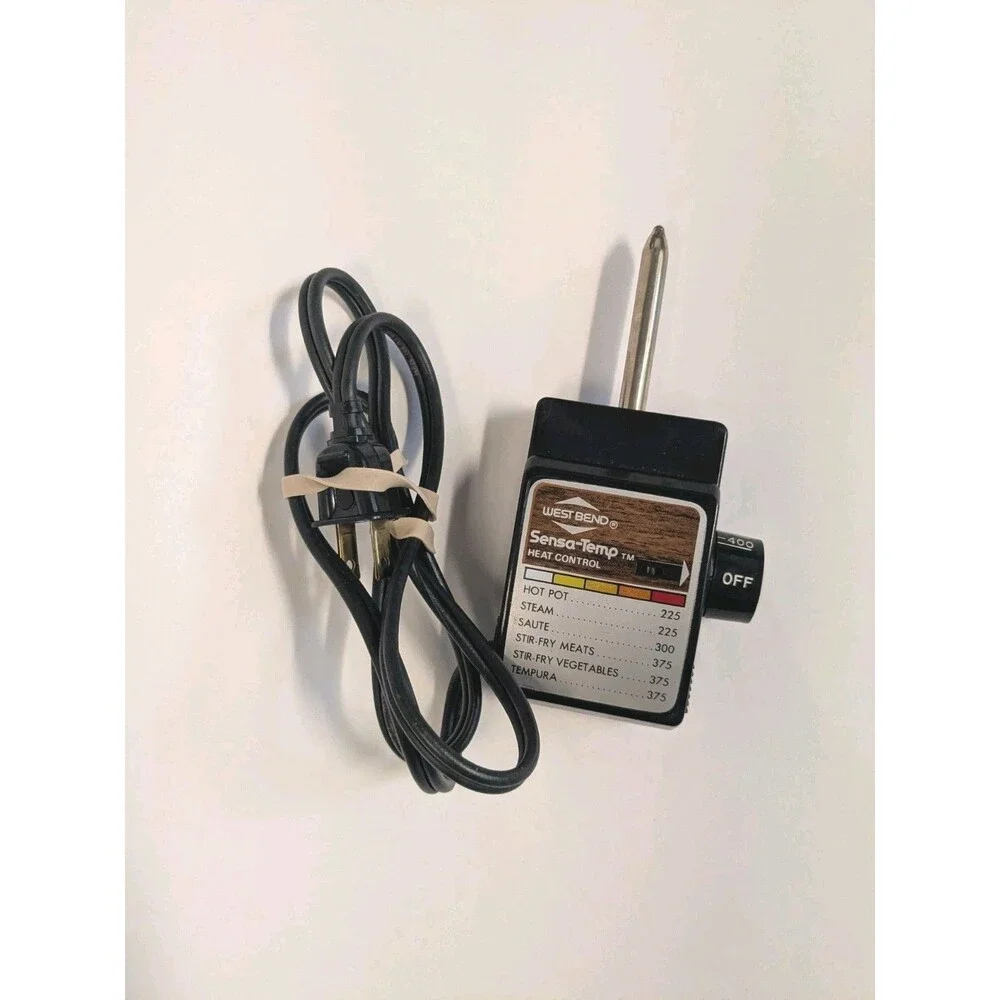 West Bend Sens-A-Temp #6 Heat Control Probe Cord for Electric Wok Skillet 79506X